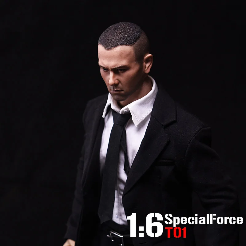 

In Stock 1/6 Male Figure Asian war wolf Special forces Eddie Peng Yuyan Head Sculpt Carved Model Accessory for 12 inches Body