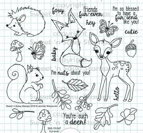 Прозрачный силиконовый штамп для маленьких животных печать скрапбукинга своими