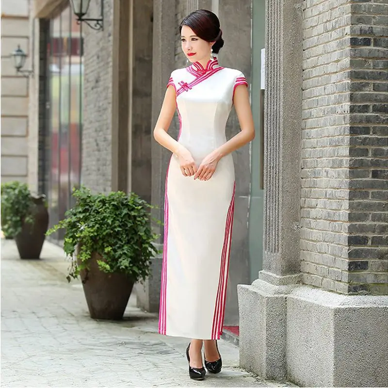 Вечерние вечернее традиционное китайское платье в китайском стиле для женщин