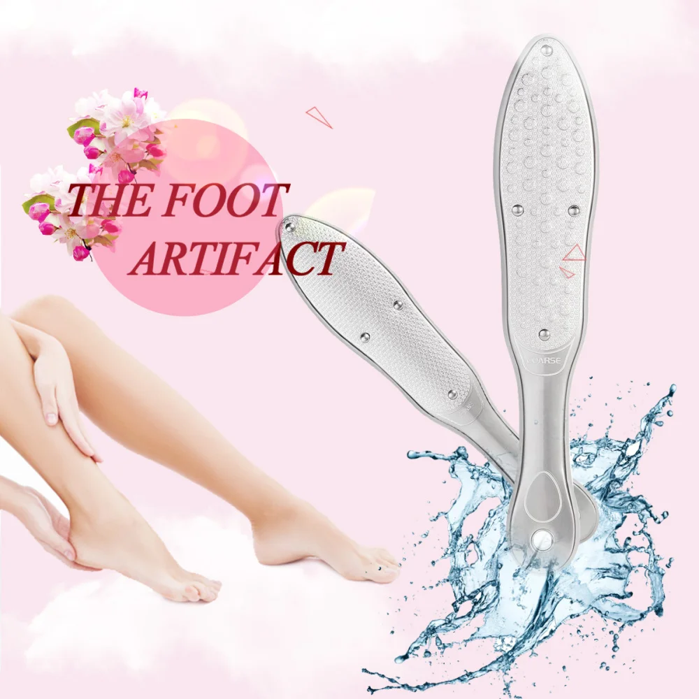 

Professional Sunflower Stainless Steel Calluse Remover Pedicure File Pedicure Scrubber for Hard Skin (Grey)