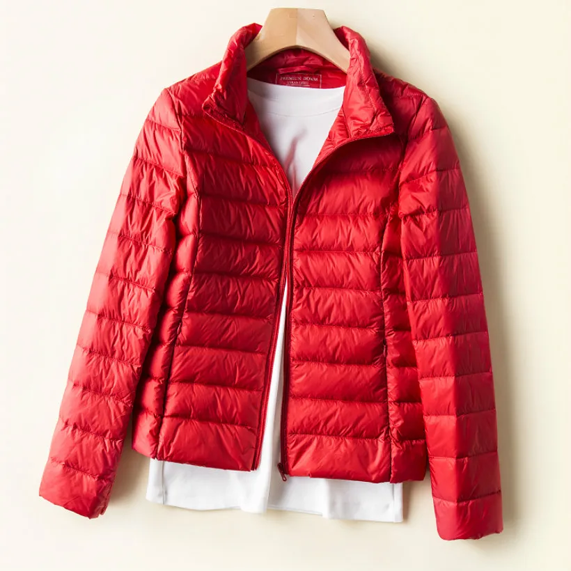 Куртка TECHOME Женская ульсветильник на белом утином пуху зимнее пальто 2020 тонкая