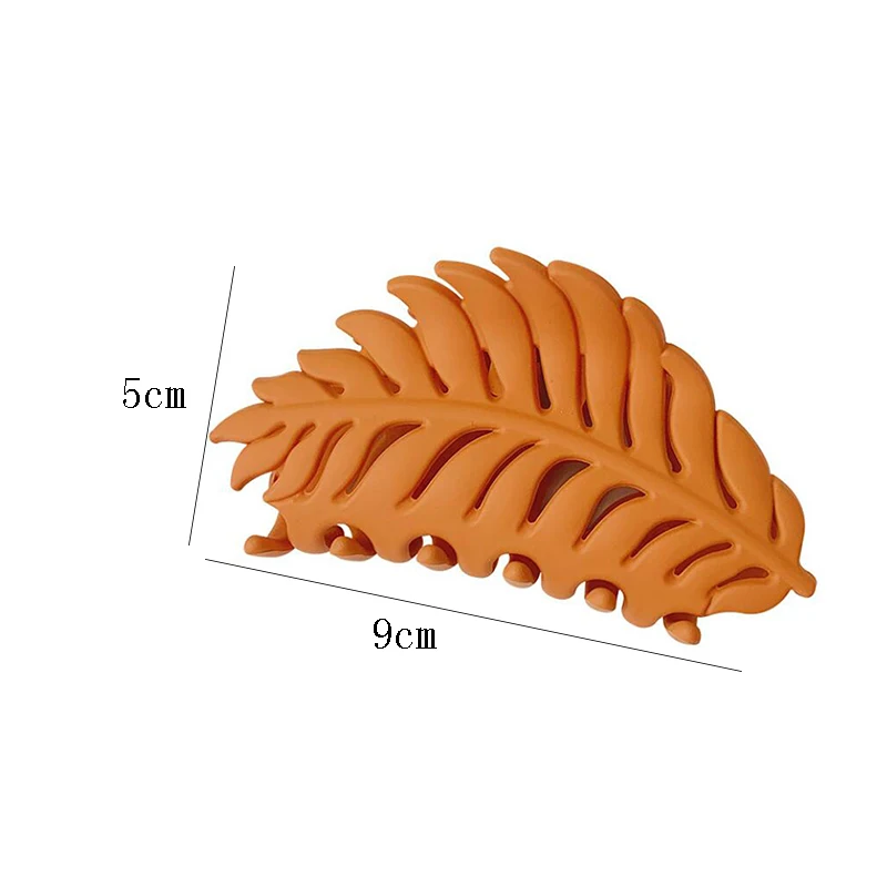 

Large Leaf Hair Clamping Clip Back Head Bathing Plate Hair Clip Shark Clip 9cm*5cm Headwear for Women Girls Hair Accessories
