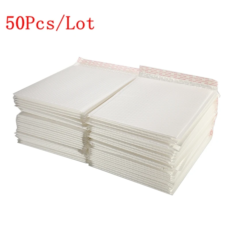 50 шт./лот Матовая Белая пузырчатая пленка конверт различные характеристики