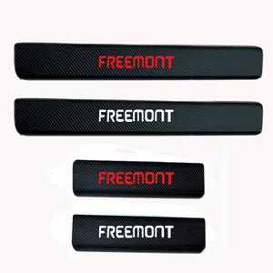 4 шт., Виниловая наклейка на пороги автомобиля