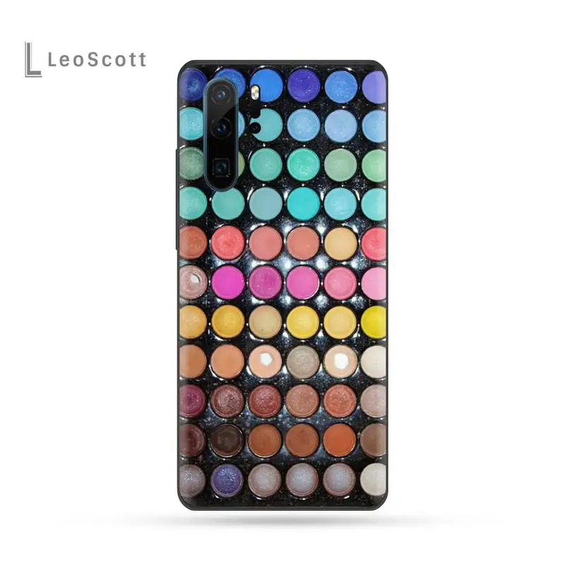 Палитра теней для век коробка макияжа Роскошный чехол телефона Huawei P9 P10 P20 P30 Pro Lite