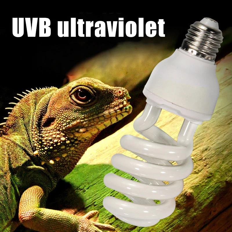 

New Reptile Ultraviolet Lamp Home Reptile Pet Accessories 5.0/10.0 UVB 13/26W Compact Lamp Bulbs Light Drop Shipping
