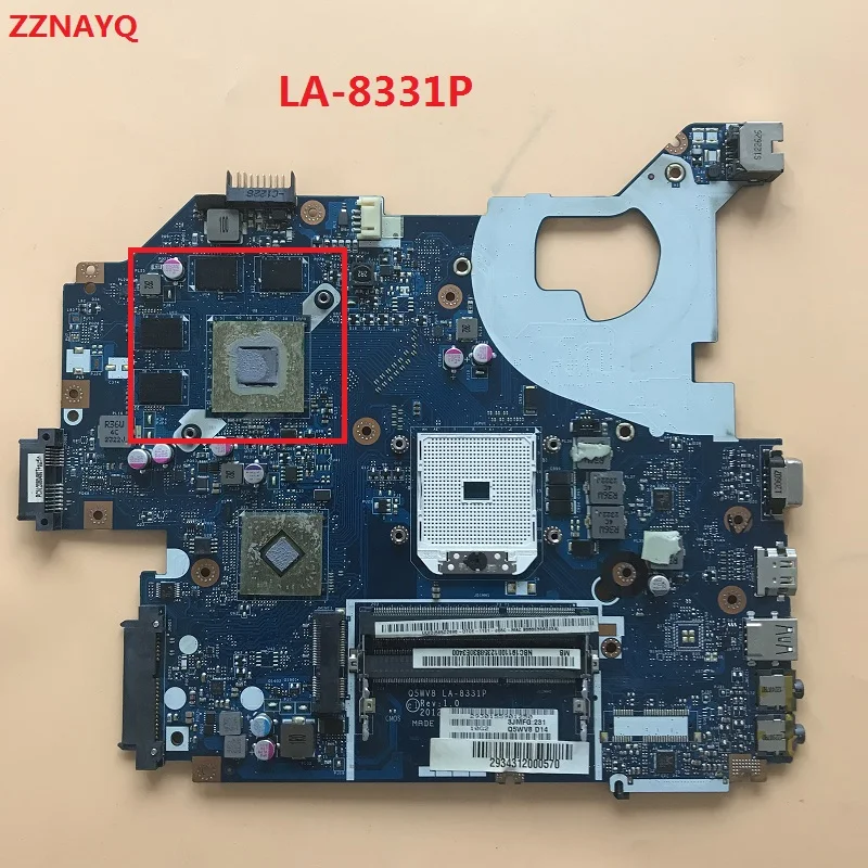 ZZZNAYQ Q5WV8 LA-8331P материнская плата для acer aspire V3-551G V3-551 материнская плата для ноутбука DDR3 тест