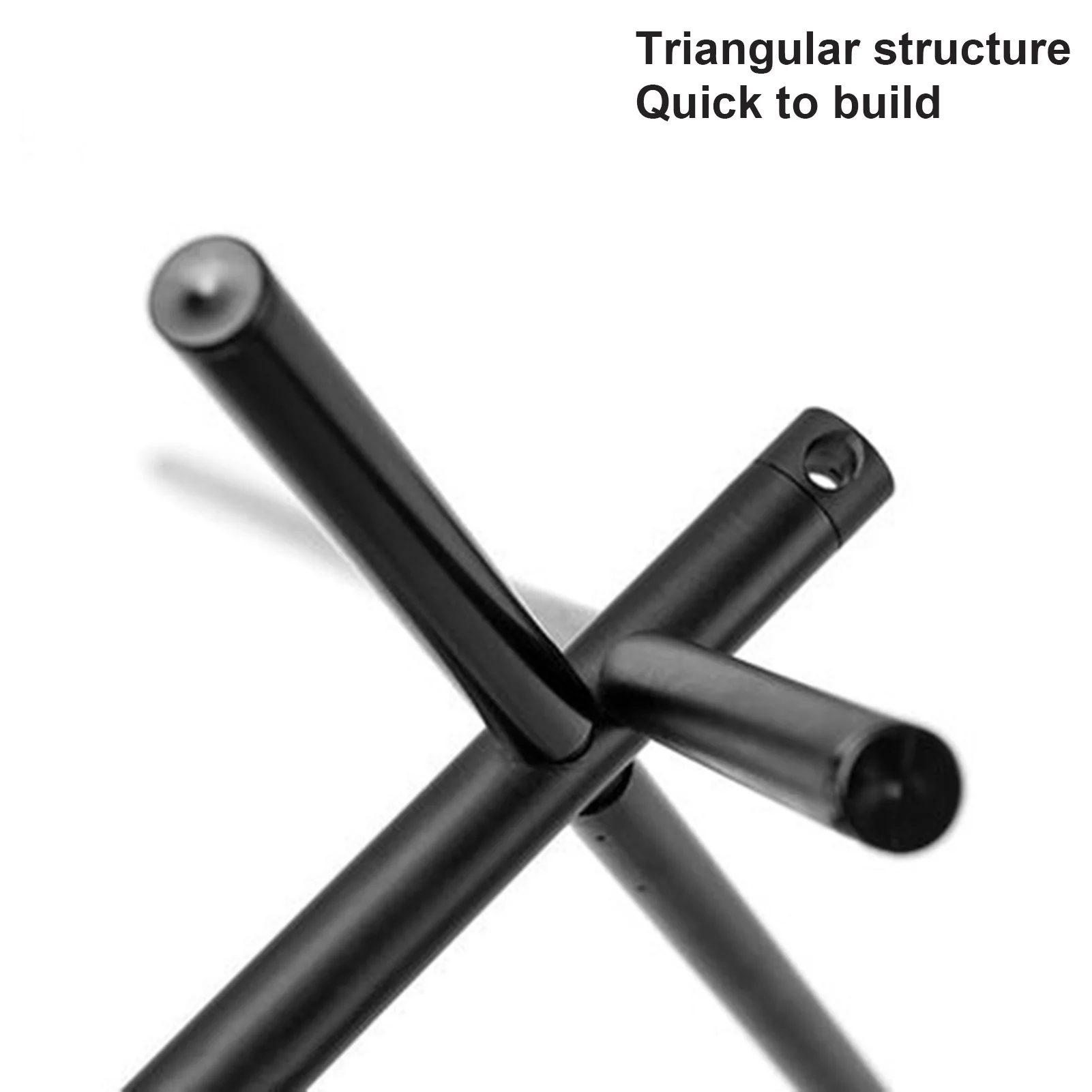 

Lightweight Outdoor Folding Camping Shelf Aluminum Alloy Clothes Storage Hanger Cookware Eequipment Hanging Rack Triangle Rack