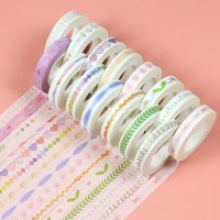 1pcs hand drawn and paper tape creative dividing line sticker hand account diary album decorative tape sticky office supplies