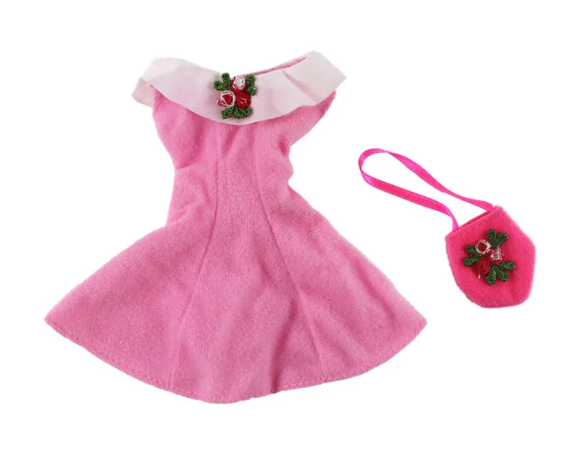 

Princess Pink Skirt Dress Outfit Suit Sets for Barbie BJD FR SD Doll Clothes Role Play Accessories Toys for Girl