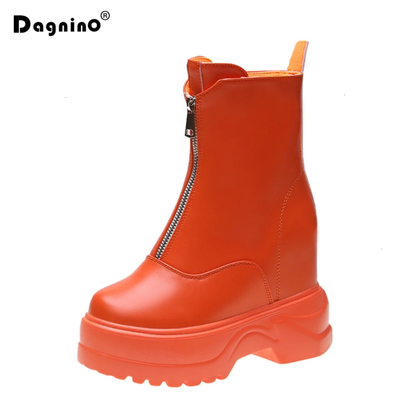 2019 женские ботинки на платформе сезон осень яркие тонкие туфли высокие кроссовки