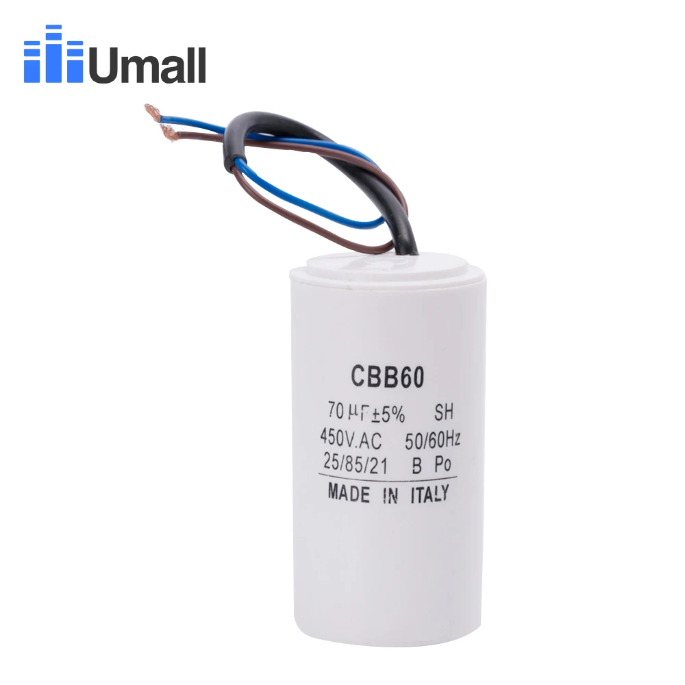CBB60 450V 70 мкФ Бег супер моторный запускаемый конденсатор с алюминиевой крышкой для подвергать механической обработке электрической разрядки подвергать механической обработке воды насоса кондиционера