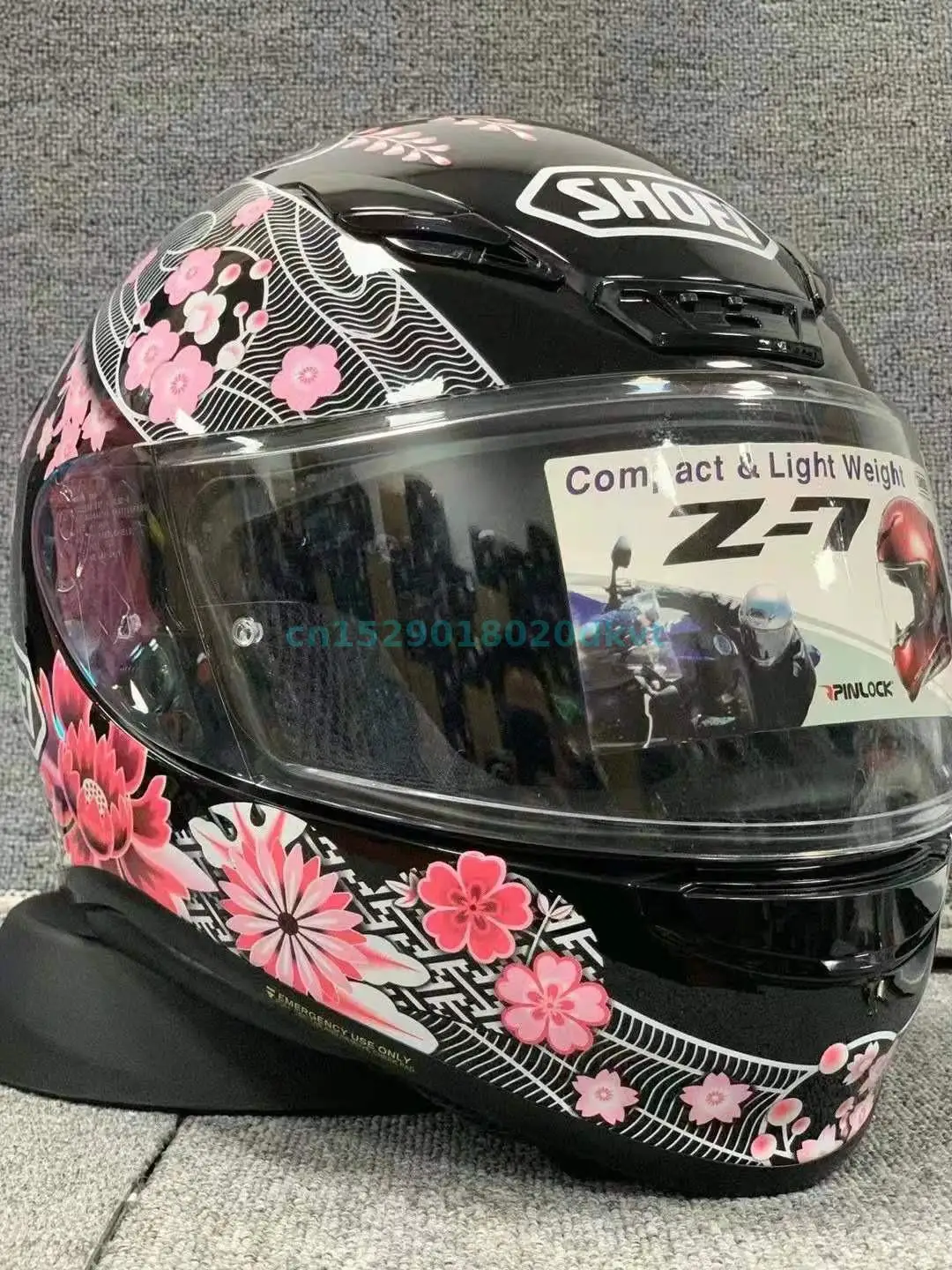 

ABS SHOEI Z7 вишневый цвет индивидуальный шлем мотоциклетный шлем полное покрытие все сезоны для мужчин и женщин полный шлем