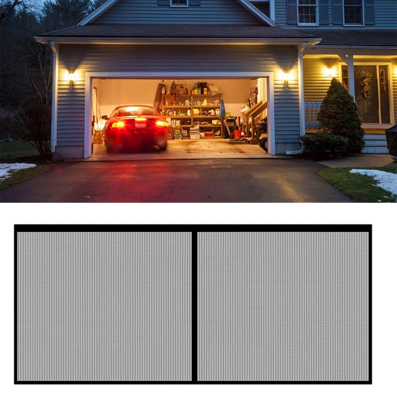 

1 Pc Magnetic Screen Door Durable Fiberglass Double Door Screen Mesh Curtain Anti Fly Insect Mesh for House/ Garbage