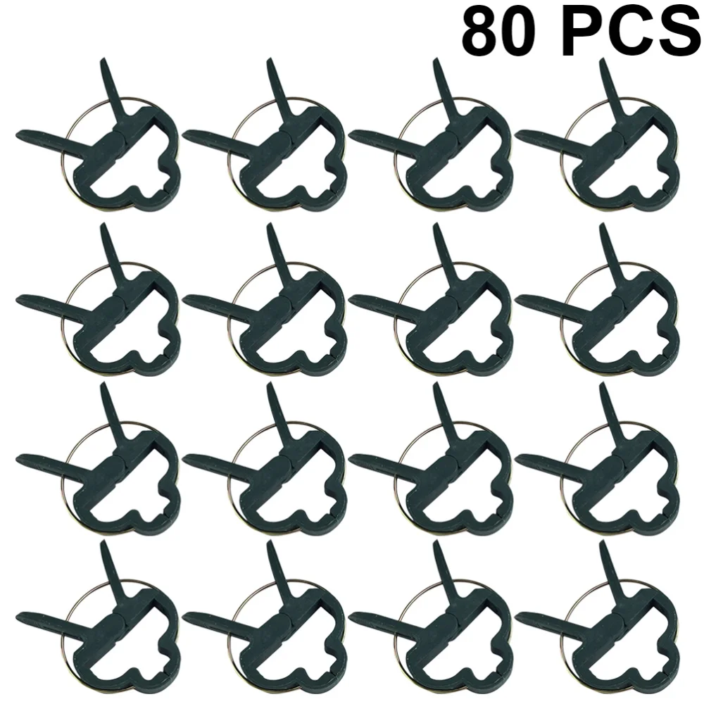 

4 Bags/80PCS Plant and Flower Clips Gardening Clamps for Supporting Stems Vines Stalks (40PCS Big, 40PCS Small)