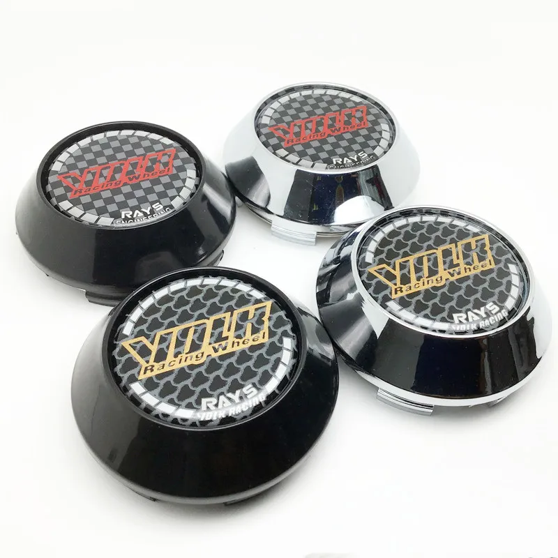 

4pcs 68mm Volk Rays Racing Wheel Center Cap Hub Rims Dust Proof Cover Hubcaps Emblem Car Styling Accessories