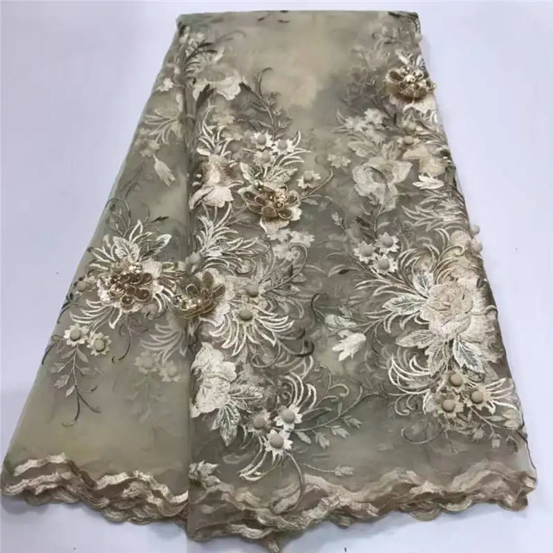 Nigerian Lace Fabrics For Wedding 2019 African French Fabric High Quality 3D Applique PL052108 | Дом и сад