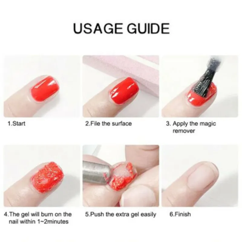 8 мл Burst лак для ногтей гель удаления магии отмачиваемый обезжириватель праймер