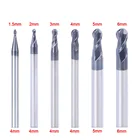 Концевая фреза с 2 канавками, ЧПУ фрезы для обработки металлических поверхностей и пазов, с покрытием, 50 мм