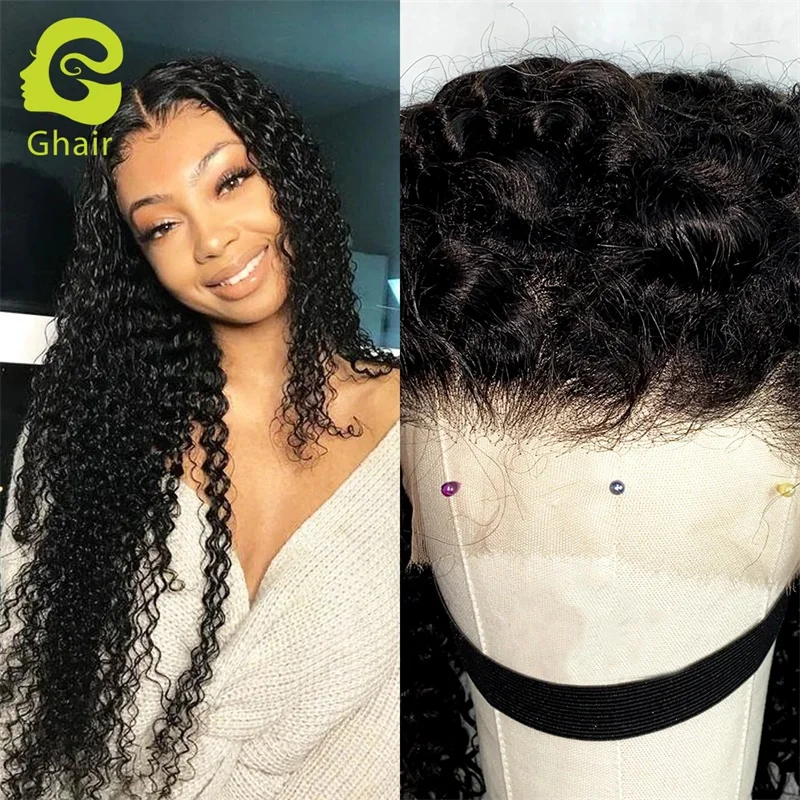 

Ghair парики из человеческих волос 9A 13*4 HD, парик с фронтальной сеткой, Детские волосы, парик с глубокой волной на сетке 20 ''-34'', наращивание волос...