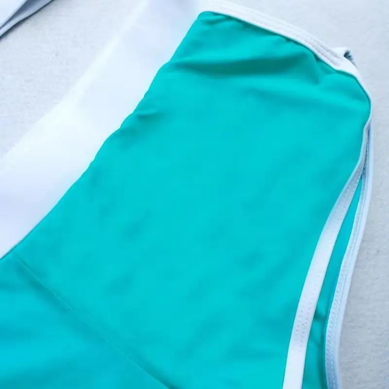 Женский комплект бикини с треугольным вырезом купальный костюм из двух