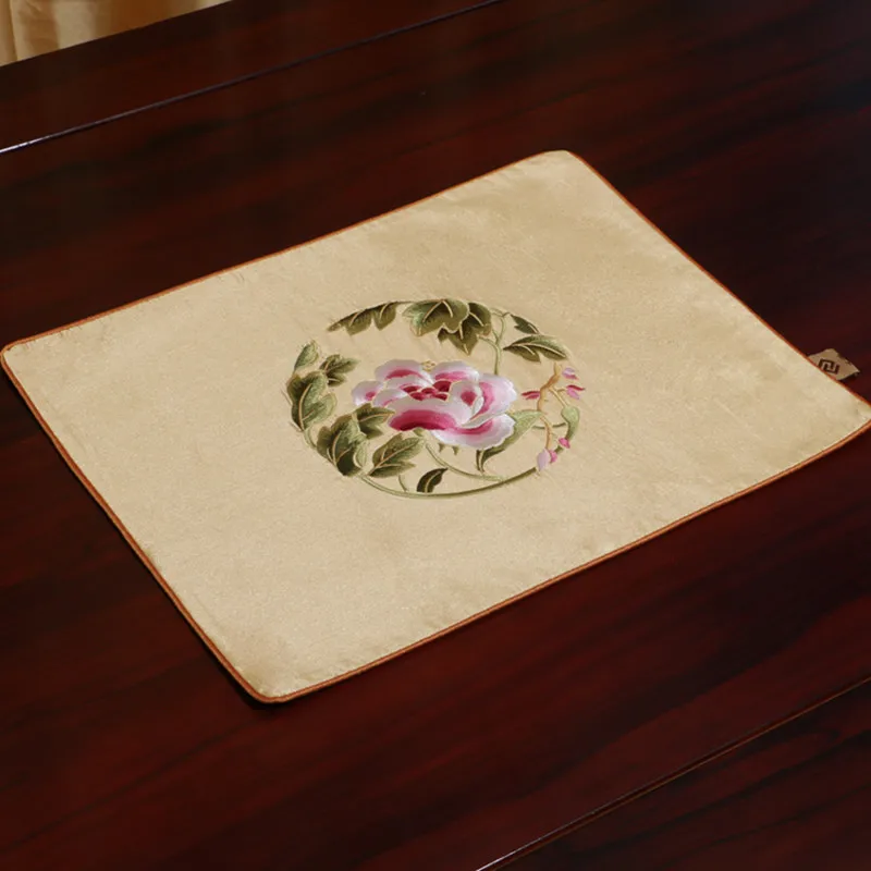 Шелковые салфетки с вышивкой в традиционном китайском стиле водонепроницаемые
