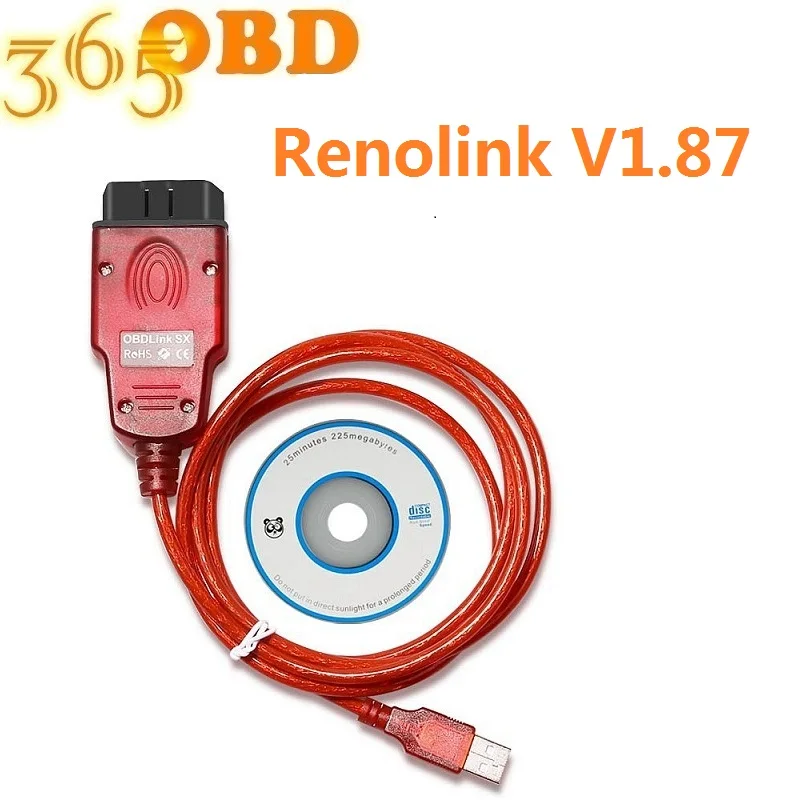 2020 новейший Renolink V1.87 OBD2 для Renault ECU Программатор кодирование ключей/удаление