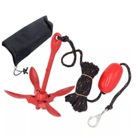 isure marine 1 5kg3 5lb portable folding anchor buoy kit for kayak canoe dinghy fishing hot boat accessories