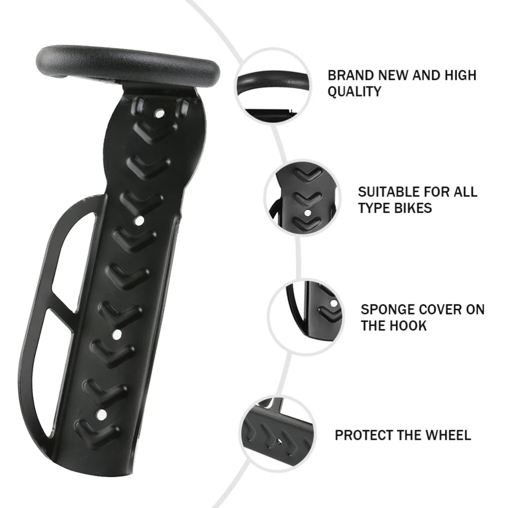 

3pcs Bike Wall Hanger Bike Hook Holder Storage Rack Bike Storage Hanger