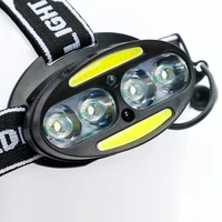 portable led headlight headlamp 68led t62cob three head dimming headlight head light best for camping fishing outdoor