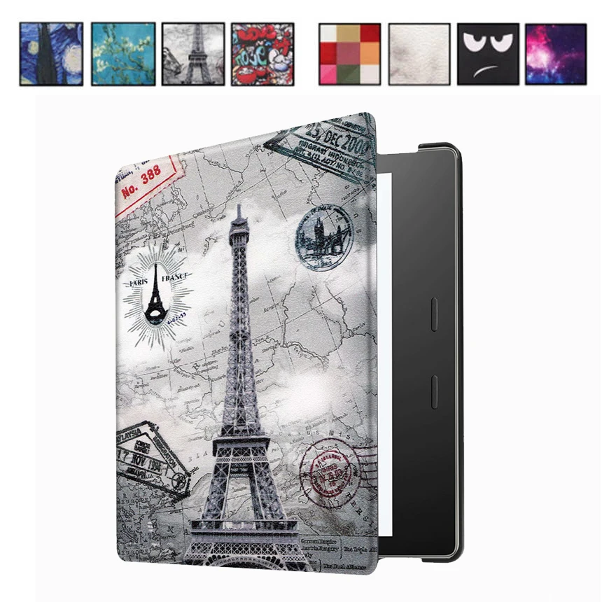 Тонкий чехол с принтом для Amazon Kindle Oasis 3 2019 электронной книги магнитный Смарт 7
