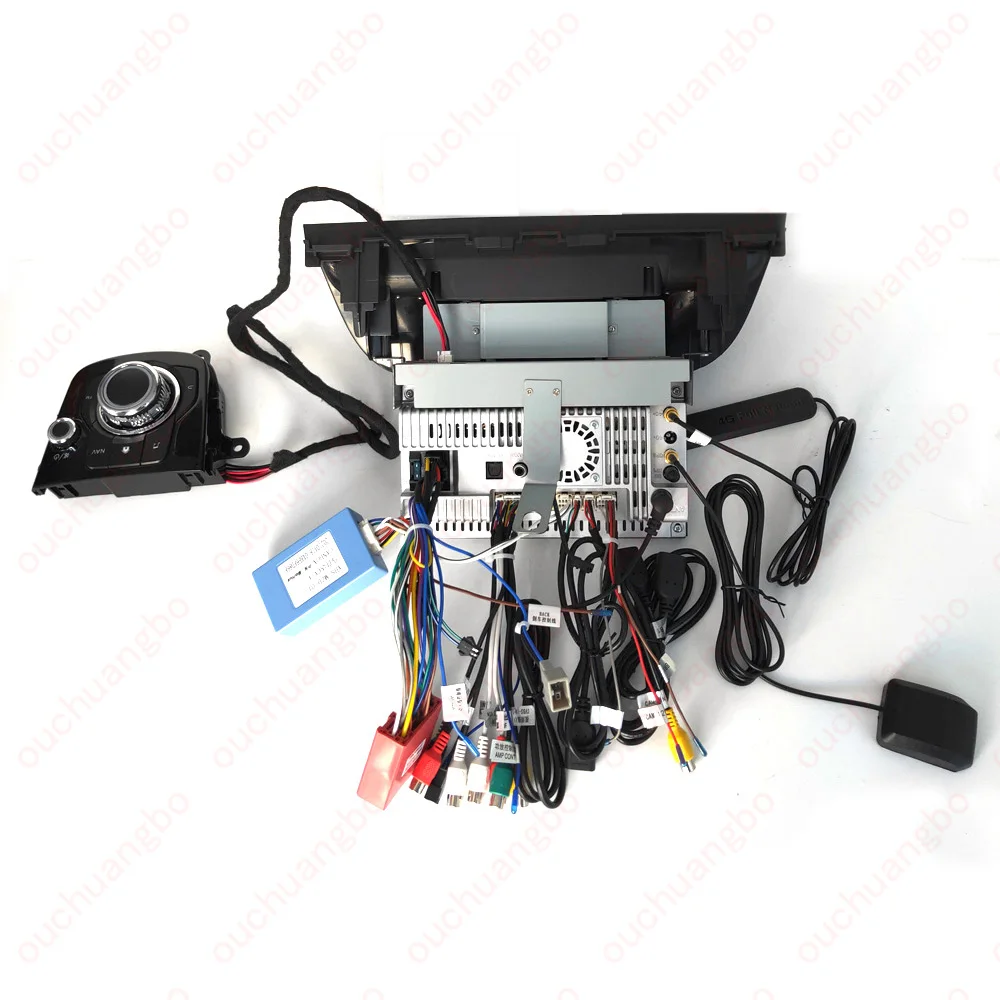 저렴한 Ouchuangbo 자동차 라디오 GPS 네비게이션 마즈다 3 Axela 2014-2019 헤드 유닛 Autostereo 무선 Carplay 128GB 블루 레이 안드로이드 11