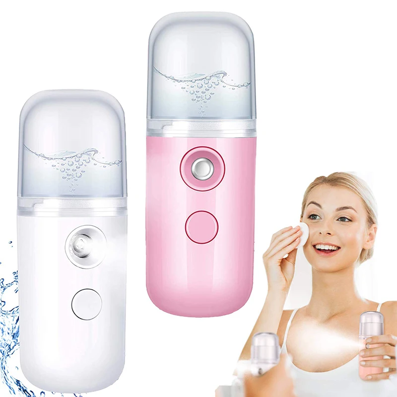 30ml Mini Nano Face Steamer Machine Oil Control Humidifier Facial Vaporizer Sprayer Moisturize Anti Aging USB Facial Sprayer