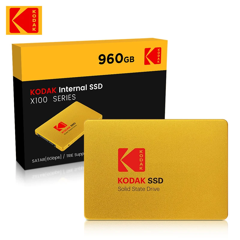 New KODAK High quality SSD Drive HDD 2.5 Hard Disk SSD 960GB HD SATA Disk Internal Hard Drive 960GB for Laptop Free shipping