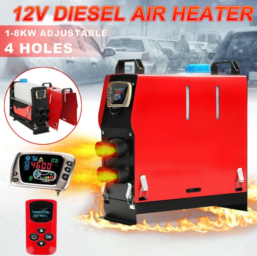 All in One Diesel Air Heater Unit 8KW 12V Car Heating Tool Single Hole LCD Monitor Parking Warmer For Car Truck Bus Boat RV
All in One Diesel Air Heater Unit 8KW 12V Car Heating Tool Single Hole LCD Monitor Parking Warmer For Car Truck Bus Boat RV
