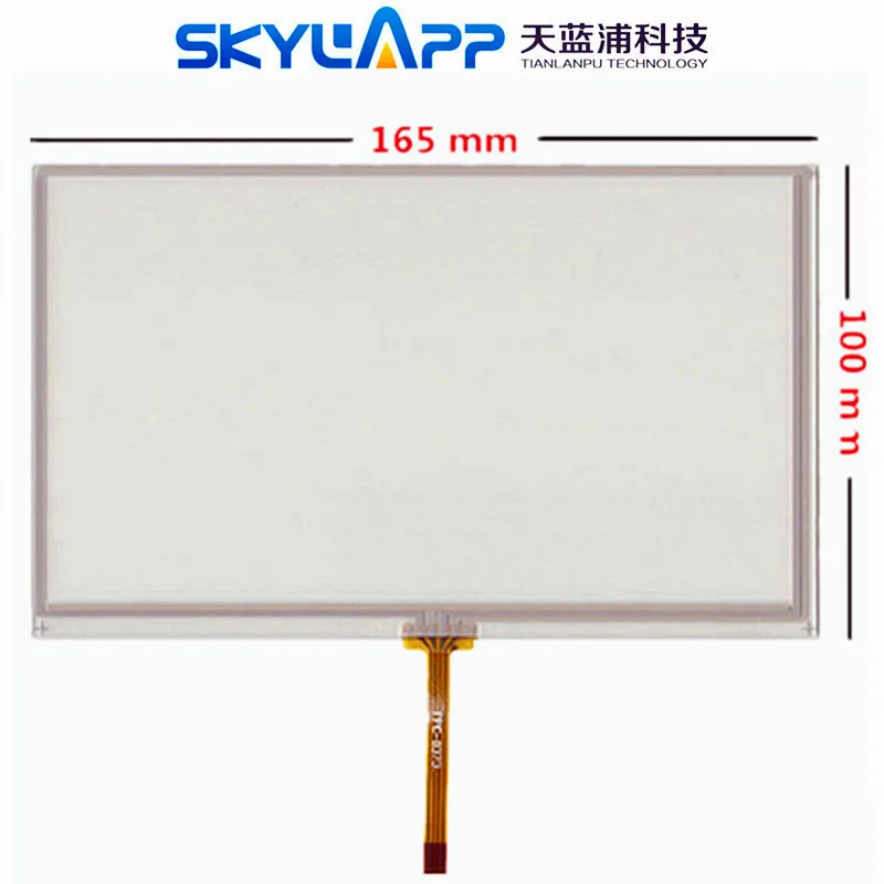 

New 7''Inch TouchScreen 165mm*100mm For GPS Car Resistance Handwritten Touch Panel Screen Glass Digitizer Repair Free Shipping
