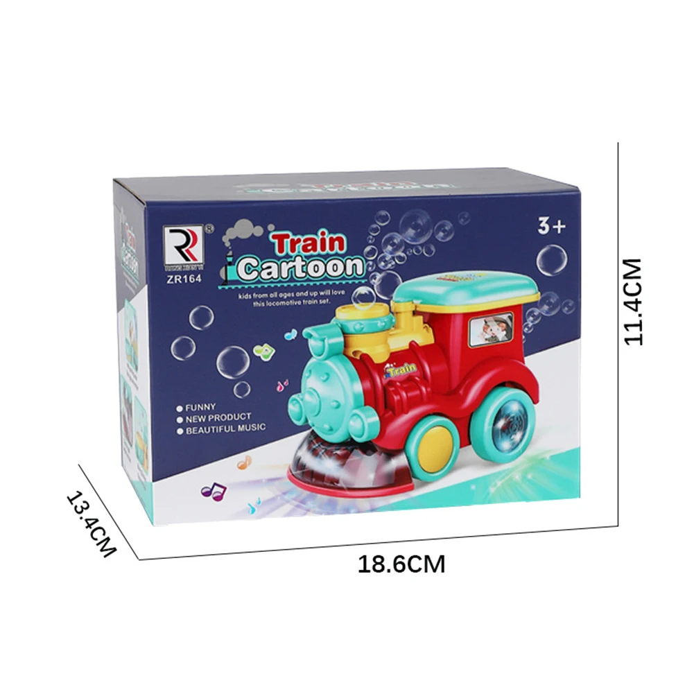 

Electric Summer Cartoon Train Bubble Machine Bubble Maker Blower Automatic Bathroom Shower Wedding Water Play Toy for Kids