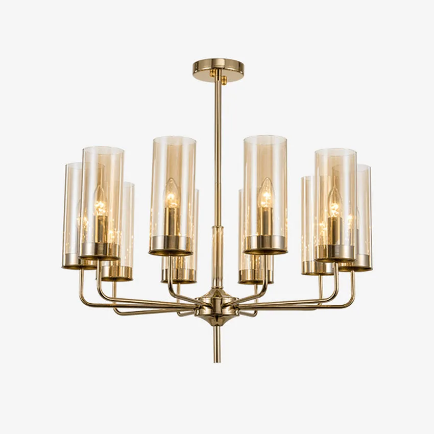 Современная роскошная стеклянная люстра светильник ing 6-15 голов синий/коньяк