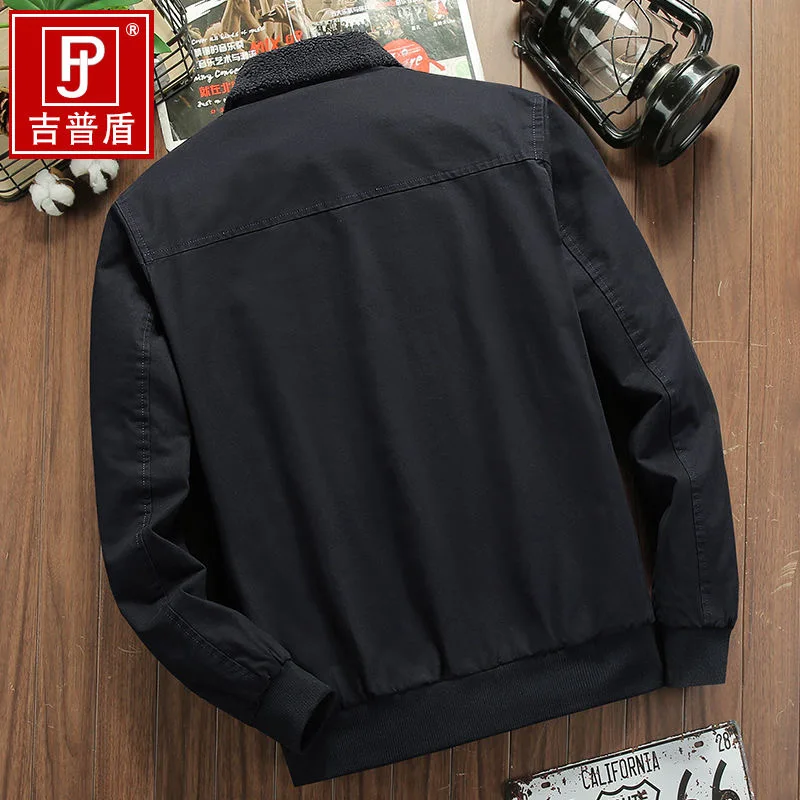 2022 Jacket Man Autumn Winter High Quality Cotton Fat Male Army Velvet Clothes Coat Men Jacket Men Cotton Thick Warm Jacket