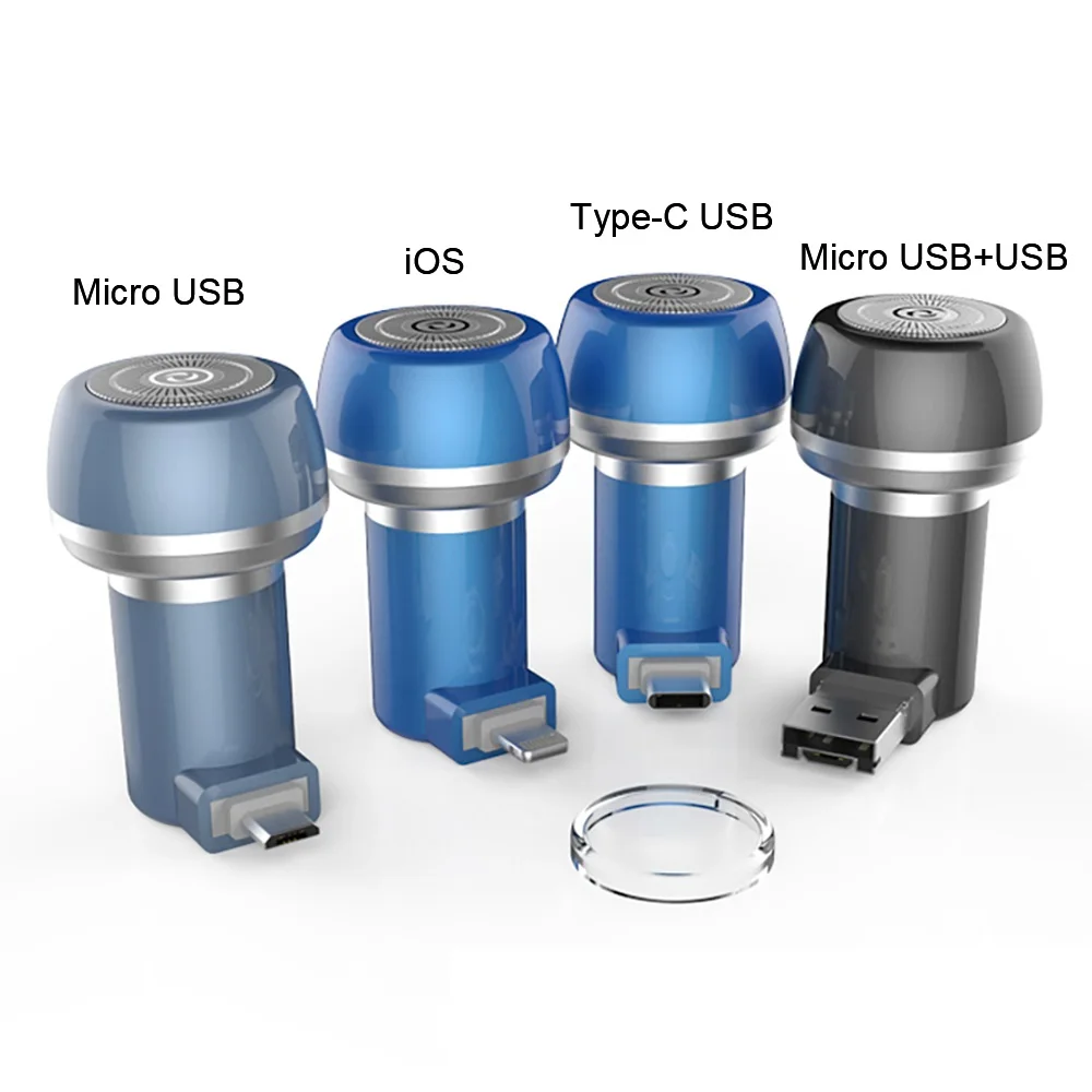 Электробритва бритва машинка для бритья триммер бороды микро Type c USB путешествий