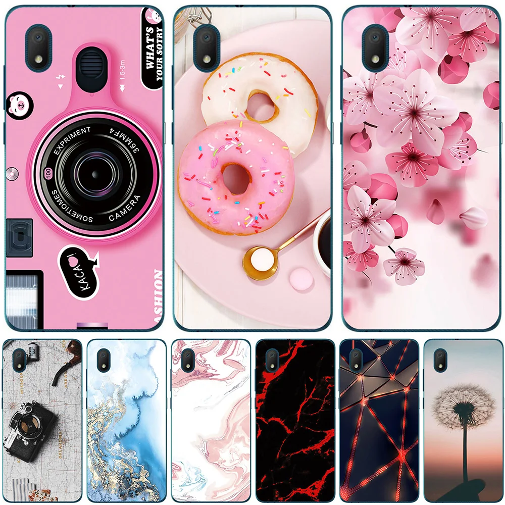 

Чехлы для телефонов Alcatel 1A (2020) 1B (2020), 5,5 дюйма, Мягкий Силиконовый Модный чехол с мраморным рисунком