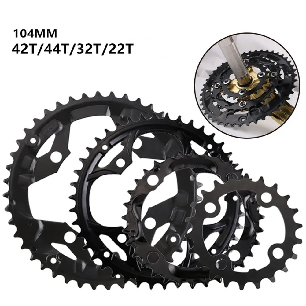 

22T 32T 42T 44T Narrow Wide Bike MTB Chainring Single Tooth Chain Ring For 7/8/9/10/11Speed 104BCD Cycling Chainring 2021 New