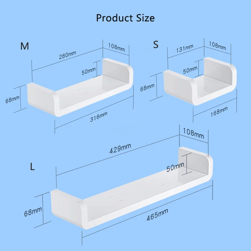 Toilet Shelf Wall Shelves Bathroom Storage Organization Plastic Waterproof Accessory for Organizer |