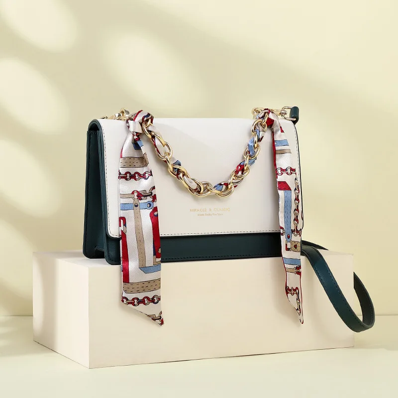 

Shoulder Bag with Chain Wide 2021 Women's White Crossbody Bags for Women Scarves Bag for Mobile To Hang Woman Luxury Copies Bags