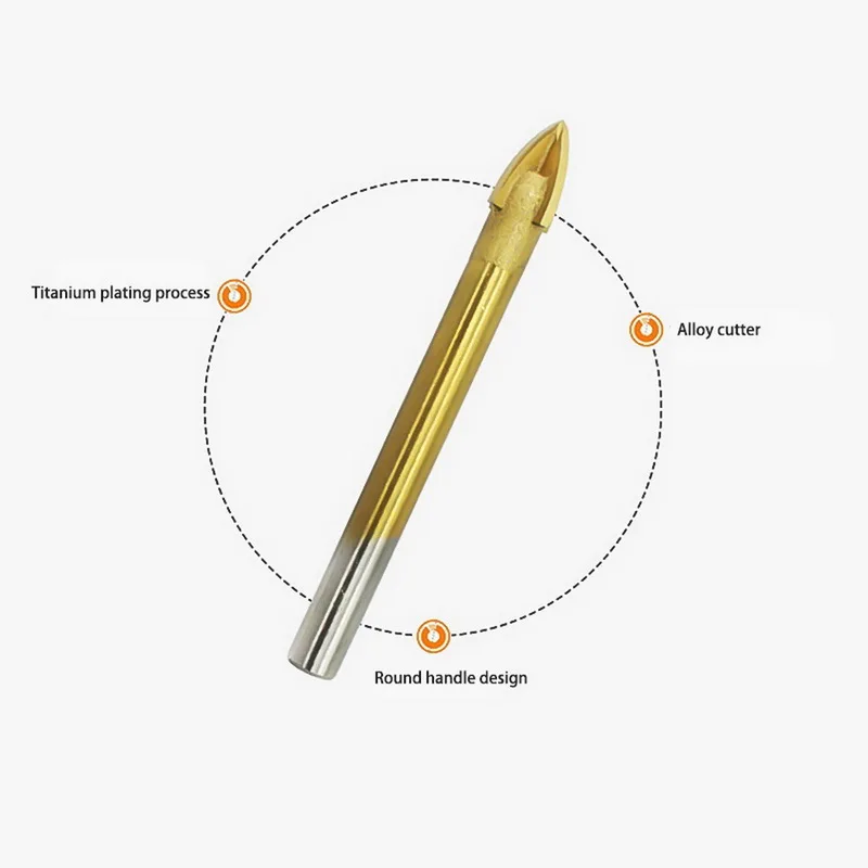 6 шт. сверло для поперечной плитки промышленного класса с круглой ручкой