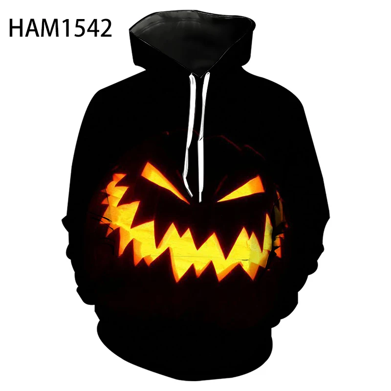 

Новинка 2021, худи в уличном стиле на Хэллоуин для мужчин и женщин, модное худи в стиле Харадзюку С 3d принтом, длинные рукава, весна и осень