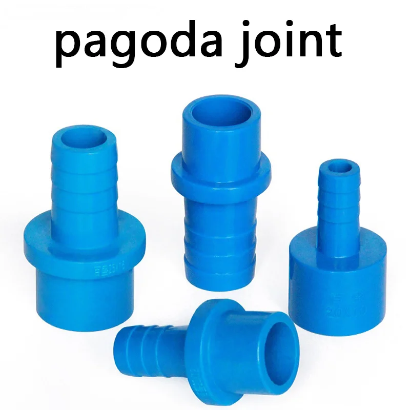 

pagoda joint Hose Connector Quick Connector Hard Tube Plastic Pagoda Joint Pvc Pipe Adapter For Garden Irrigation 4 Pcs