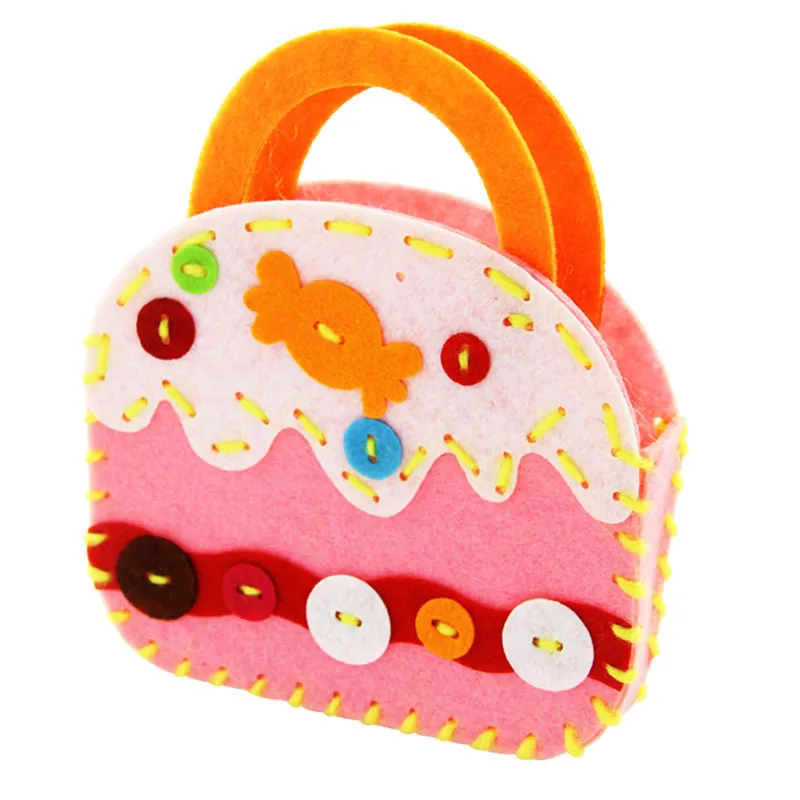 

2021 Kindergarten Handmade DIY Colorful Handmade Bag Early Learning Education Toys Montessori Teaching Aids Math Toys