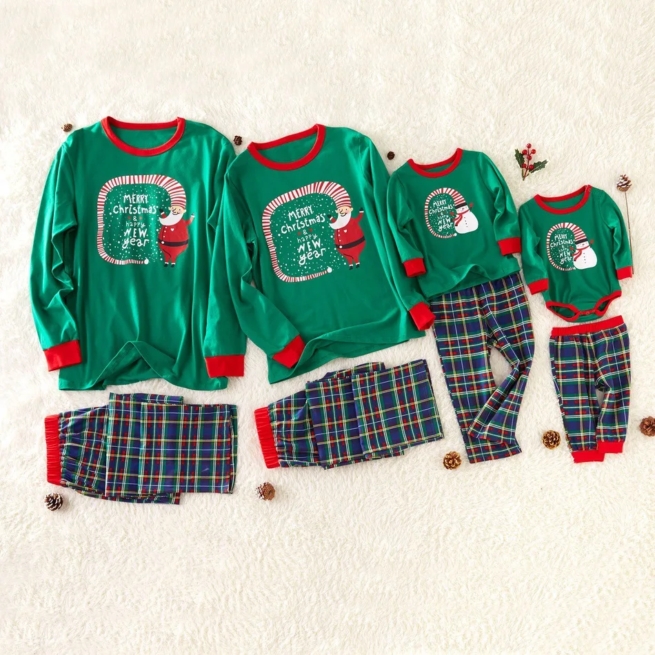 

Christmas Pajamas Family Clothing Sets Christmas Parent-child Outfit Printing New Year Pajamas Family Home Suit