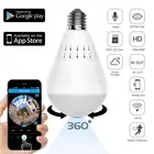 Панорамная камера с лампочкой E27, 960P, Wi-Fi, 360 градусов, рыбий глаз, беспроводная камера видеонаблюдения для дома, HD IP-камера
